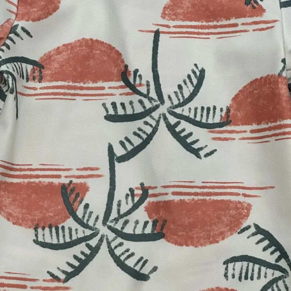 Carter’s Child of Mine Baby Rash Guard Swimsuit 0-3M Palm Tree One Piece Zip